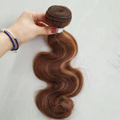 Real Hair Weave Piano Color Block Body Wave Bundle