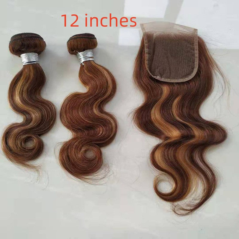 Real Hair Weave Piano Color Block Body Wave Bundle